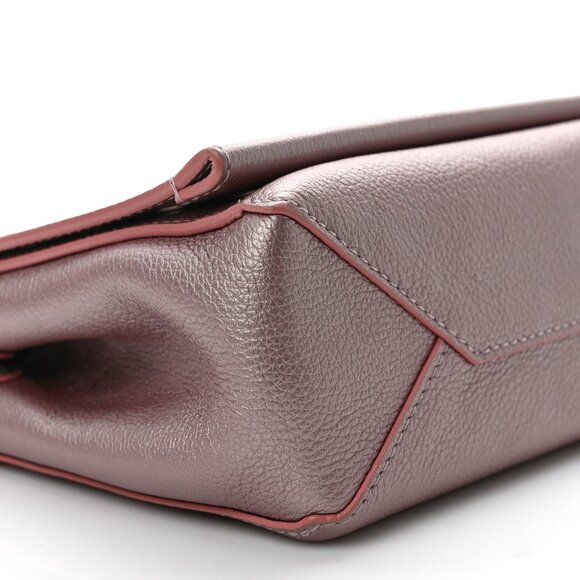 Louis Vuitton Soft Calfskin Eyelet Lockme II LV Logo Chain Bag BB Rose Gold - Picture 8 of 15